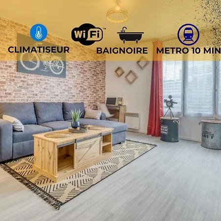 Cosmopolite : Zen Loft A 10 Min De Paris & Metro